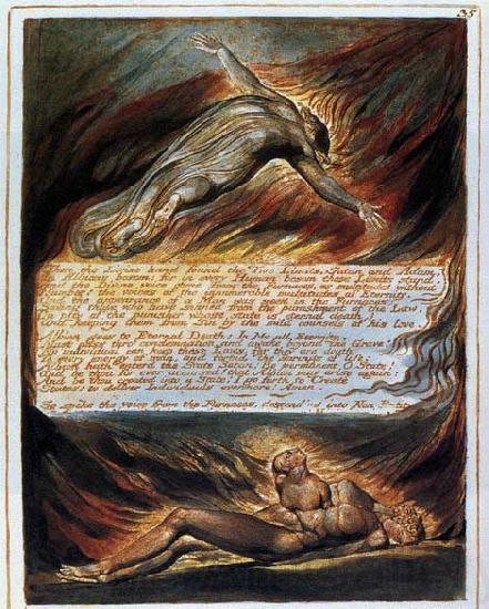 Blake, William The Descent of Christ Norge oil painting art